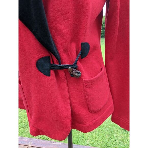 LAUREN RALPH LAUREN Cotton/Poly Jacket Velour Shawl Collar Sz L - Picture 4 of 12